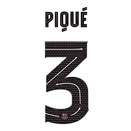 Barcelona 2020/21 Third Pique #5 Jersey Name Set 1