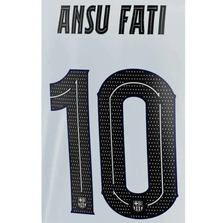 Barcelona 2022-23 Third Ansu Fati #10 Youth Jersey Name Set 1
