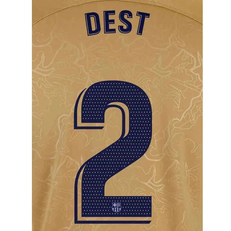 Barcelona 2022/23 Away Dest #2 Jersey Name Set 1