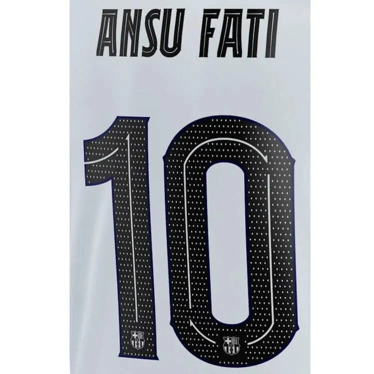 Barcelona 2022/23 Third Ansu Fati #10 Jersey Name Set 1