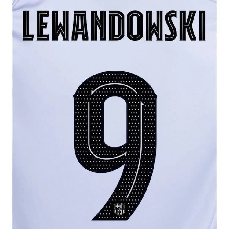 Barcelona 2022/23 Third Lewandowski #9 Jersey Name Set 1