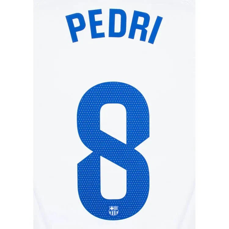 Barcelona 2023/24 Away Pedri #8 Jersey Name Set