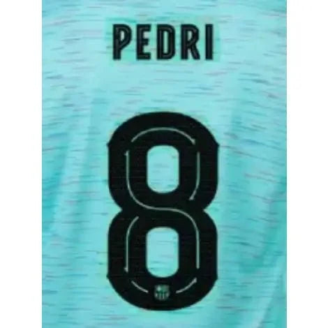 Barcelona 2023/24 Third Pedri #8 Youth Jersey Name Set  (CL Version) 1