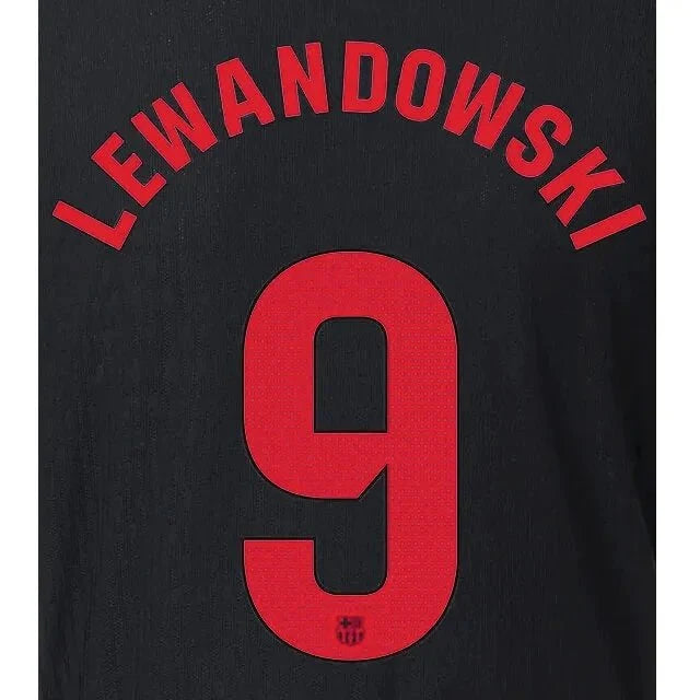 Barcelona 2024/25 Away LEWANDOWSKI #9 Official Name Set 1