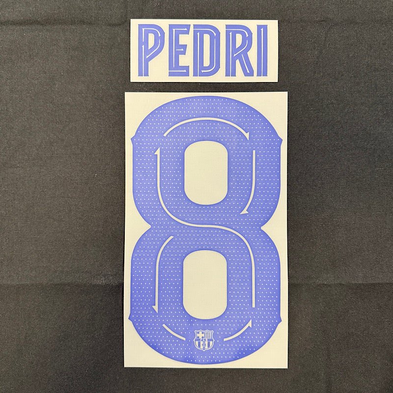 Barcelona 2024/25 Third PEDRI #8 Official Name Set (CL Version) 1