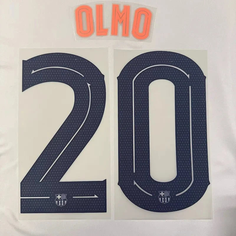 Barcelona 2025/26 Third OLMO #20 Official Name Set (CL Version) 1