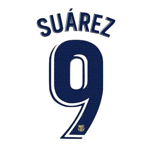 Barcelona Away 2019/20 Suarez #9 Youth Jersey Name Set 1