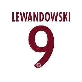 Bayern Munich 2016/17 Third Lewandowski #9 Jersey Name Set 1