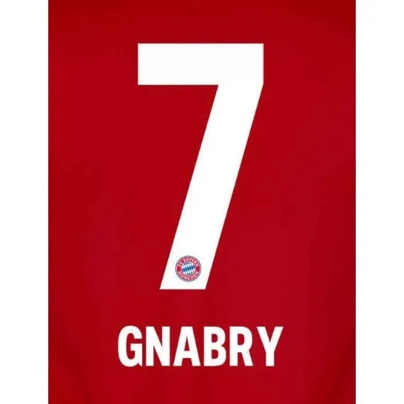 Bayern Munich 2019/21 Home Gnabry #22 Jersey Name Set 1