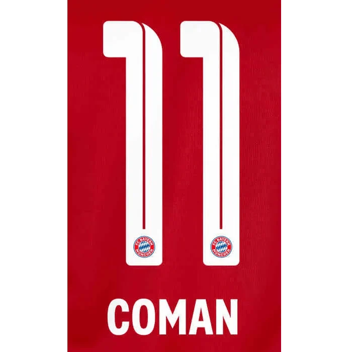 Bayern Munich 2021/22 Home Coman #11 Jersey Name Set 1