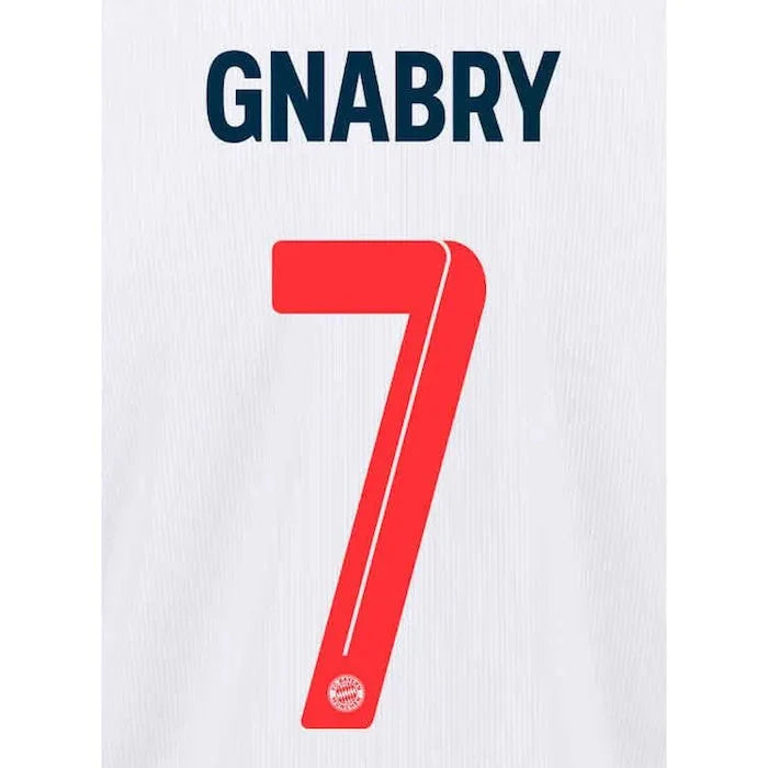 Bayern Munich 2021/22 Third Gnabry #7 Jersey Name Set 1