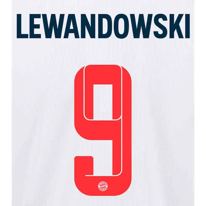 Bayern Munich 2021/22 Third Lewandowski #9 Jersey Name Set 1