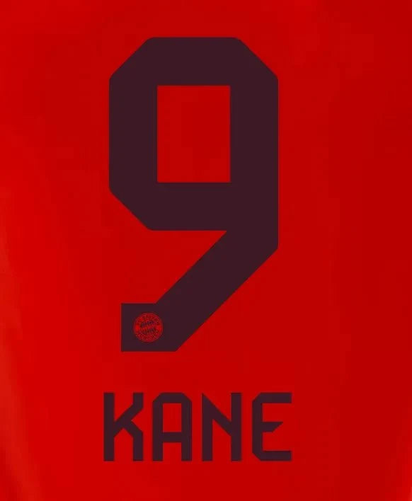 Bayern Munich 2024/25 Home Kane #9 Jersey Name Set 1