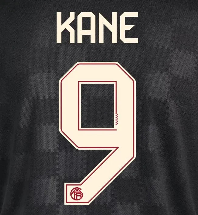 Bayern Munich 2025/26 Third KANE #9 Official Name Set (CL Version) 1