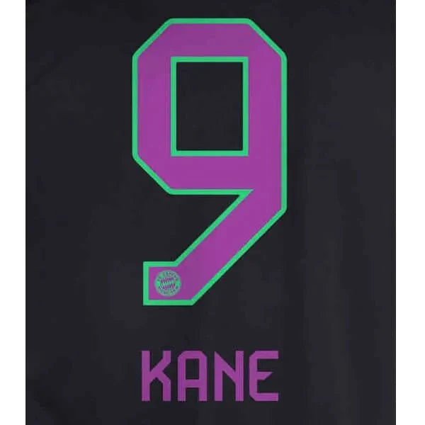 Bayern Munich Away 2023/24 Away Kane #9 Jersey Name Set 1