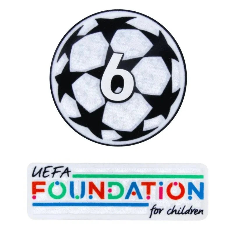 Bayern Munich/Liverpool 2024- UCL Starball 6 Times Winner + UEFA Foundation Patch Set (Youth) 1