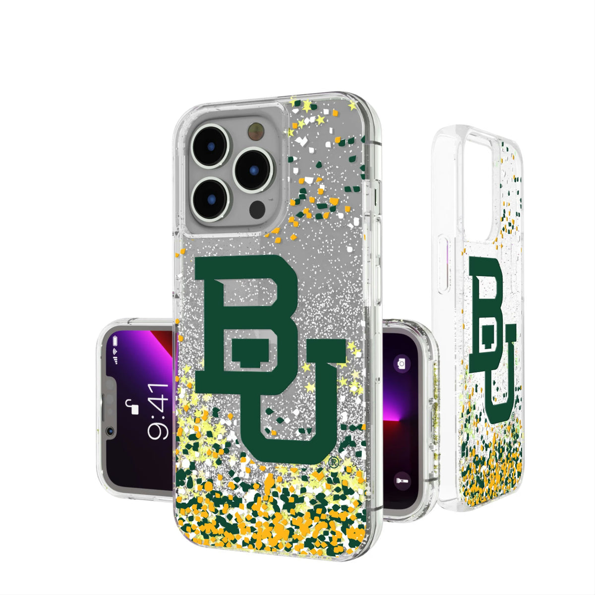 Baylor University Bears Confetti Glitter Phone Case 18