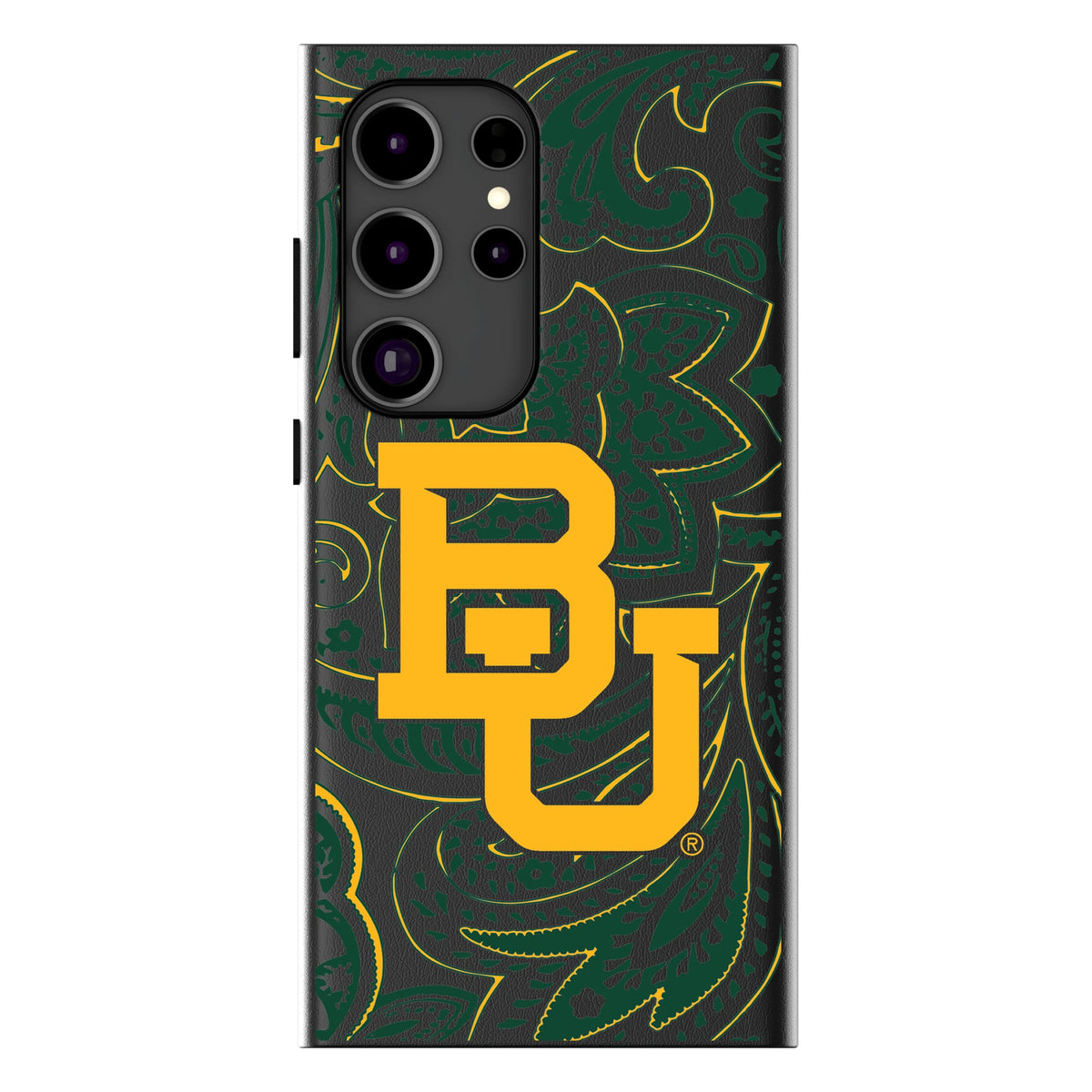 Baylor University Bears Paisley MagSafe Compatible Phone Case for Samsung Galaxy 16