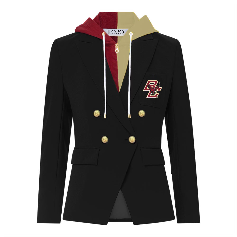 Boston College Hooded Blazer Jacket | lojobands
