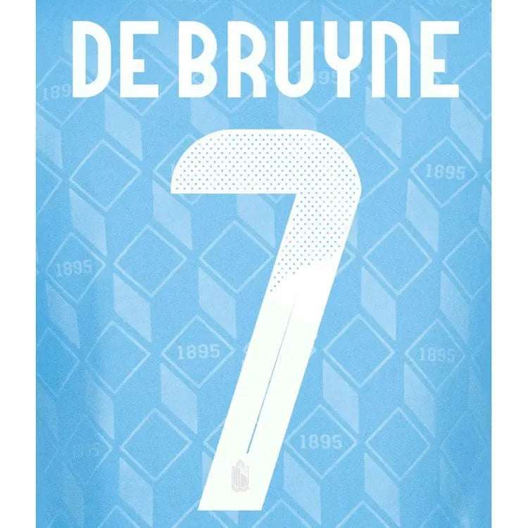 Belgium 2024/25 Away De Bruyne #7 Jersey Name Set 1