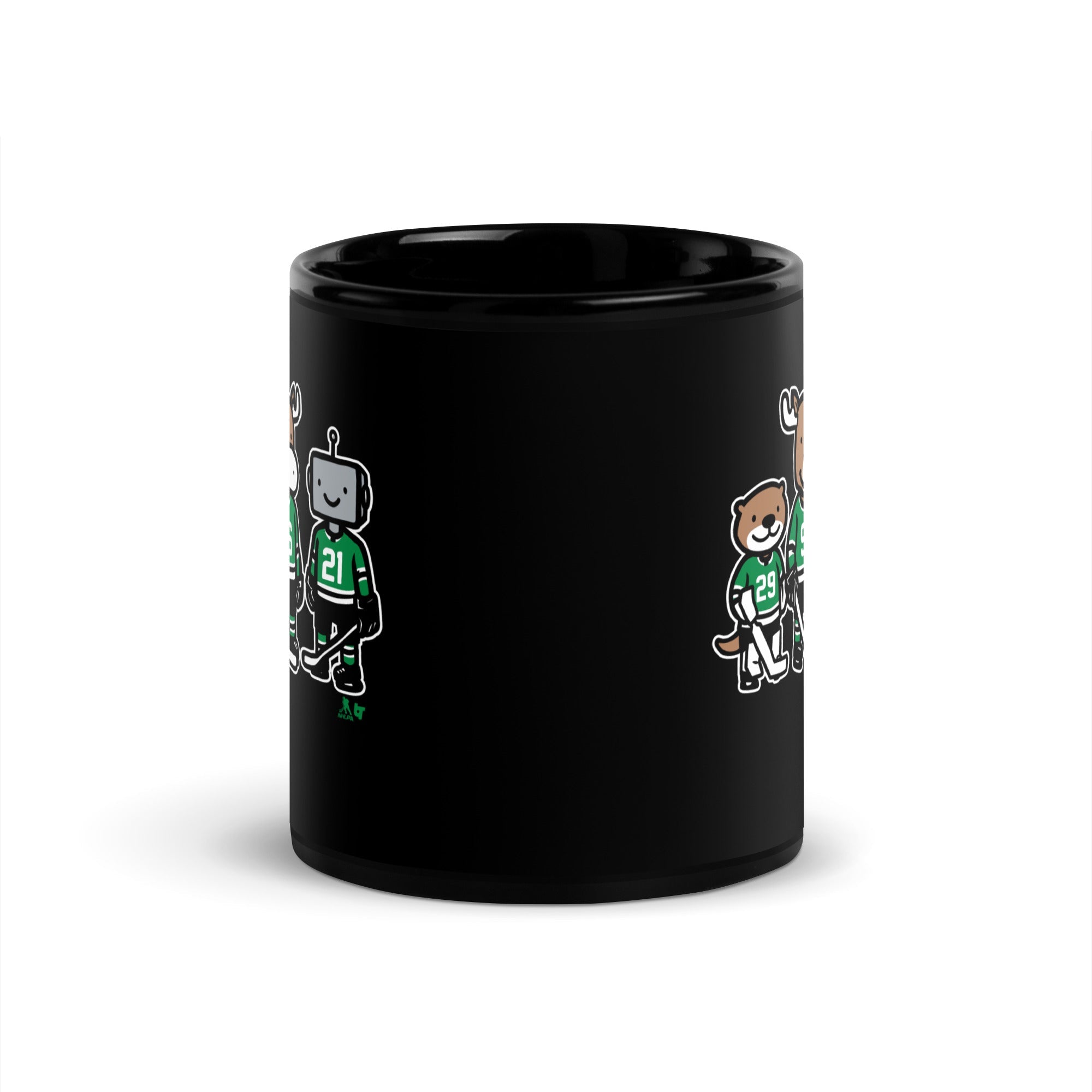 Jake Oettinger, Mikko Rantanen And Jason Robertson: Otter, Moose And Robo Guys Mug 4