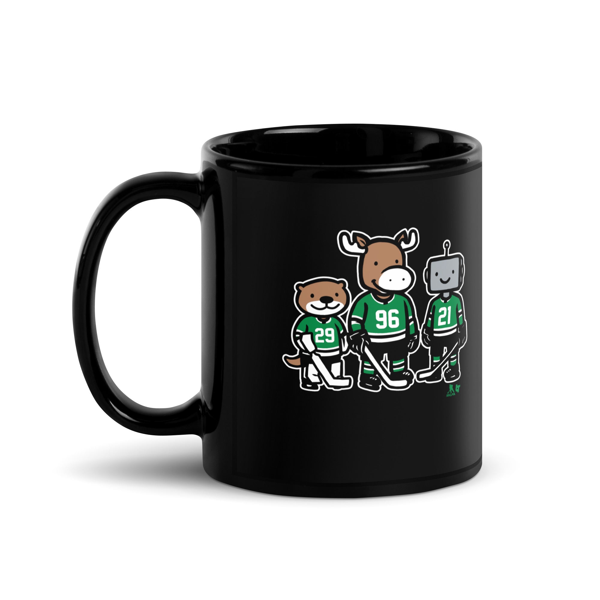 Jake Oettinger, Mikko Rantanen And Jason Robertson: Otter, Moose And Robo Guys Mug 2