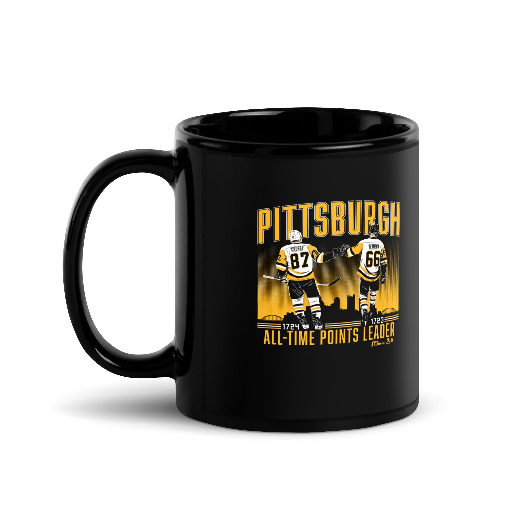 Sidney Crosby and Mario Lemieux: Pittsburgh All-Time Points Leader Mug 2
