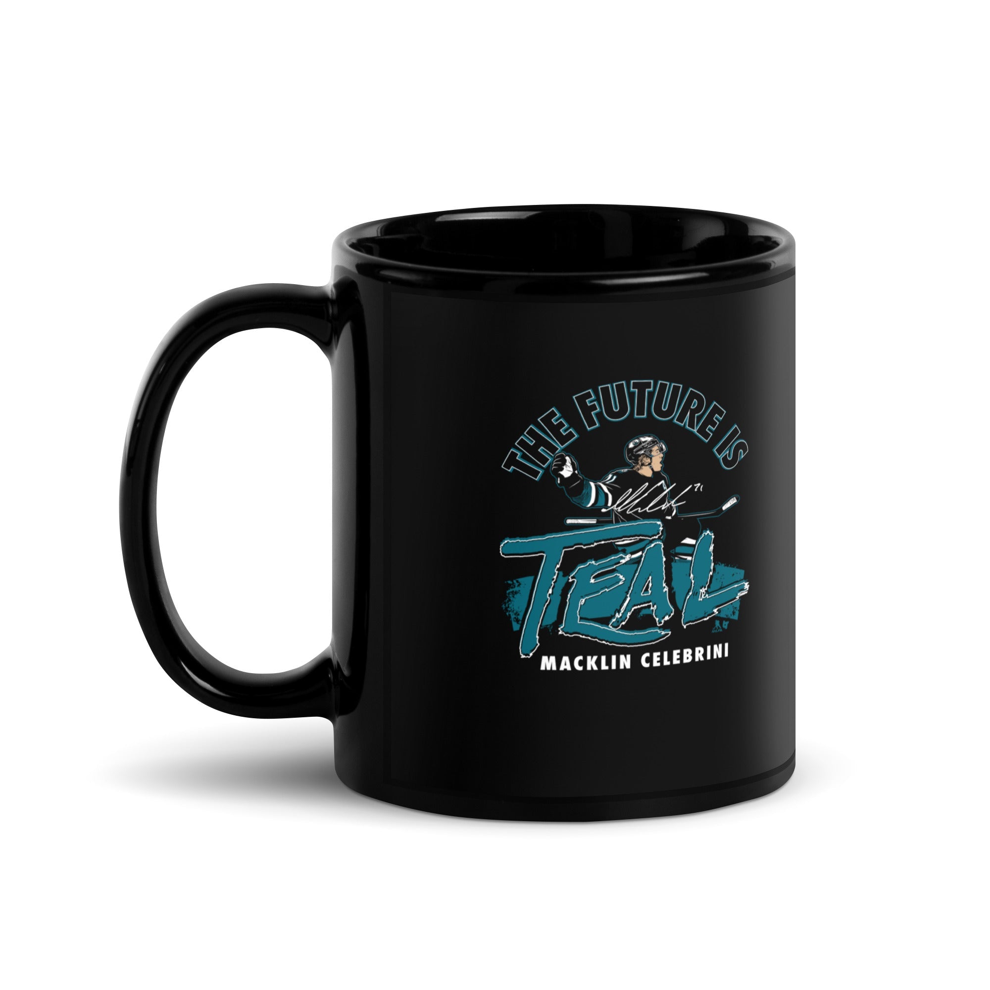 Macklin Celebrini: The Future is Teal Mug 2