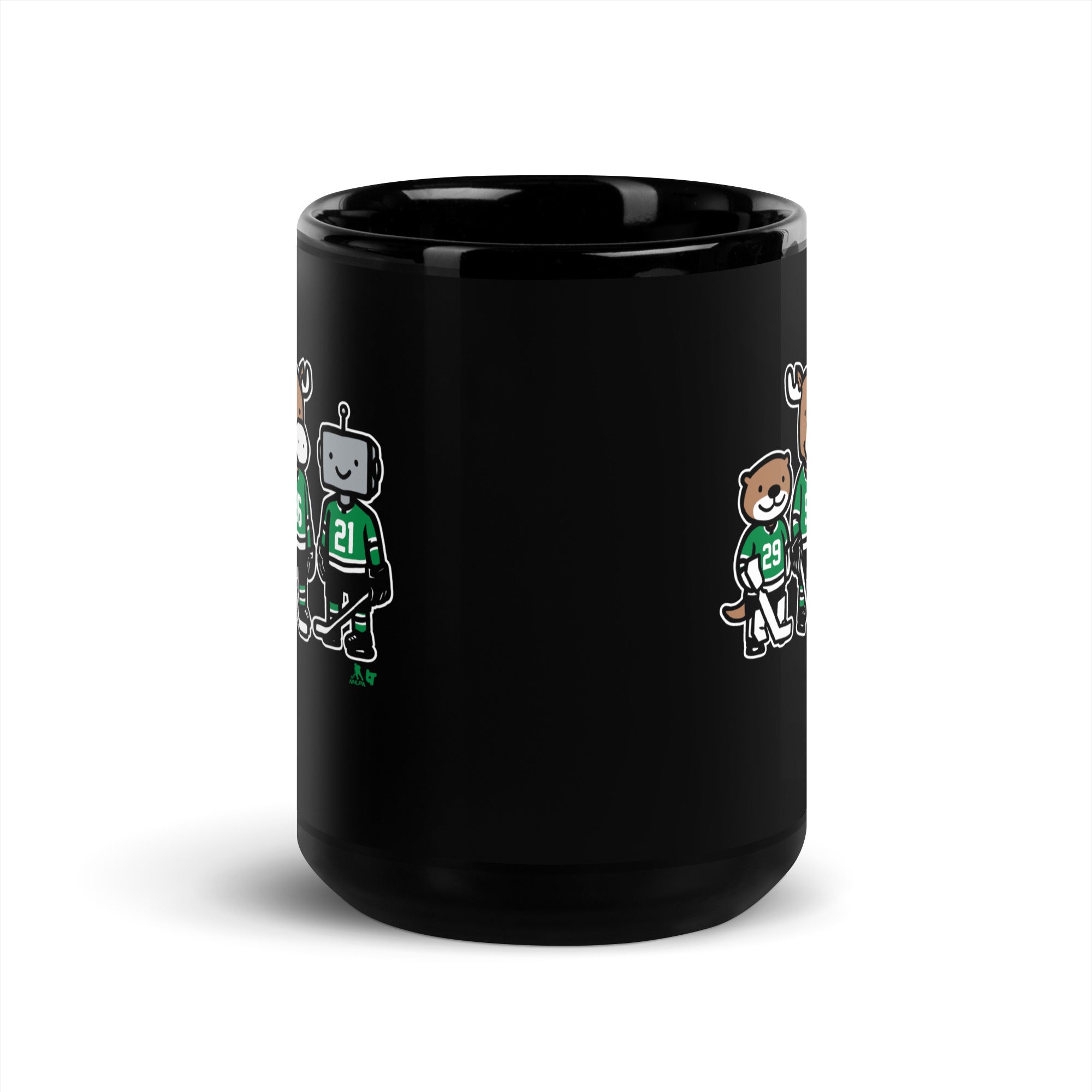 Jake Oettinger, Mikko Rantanen And Jason Robertson: Otter, Moose And Robo Guys Mug 6
