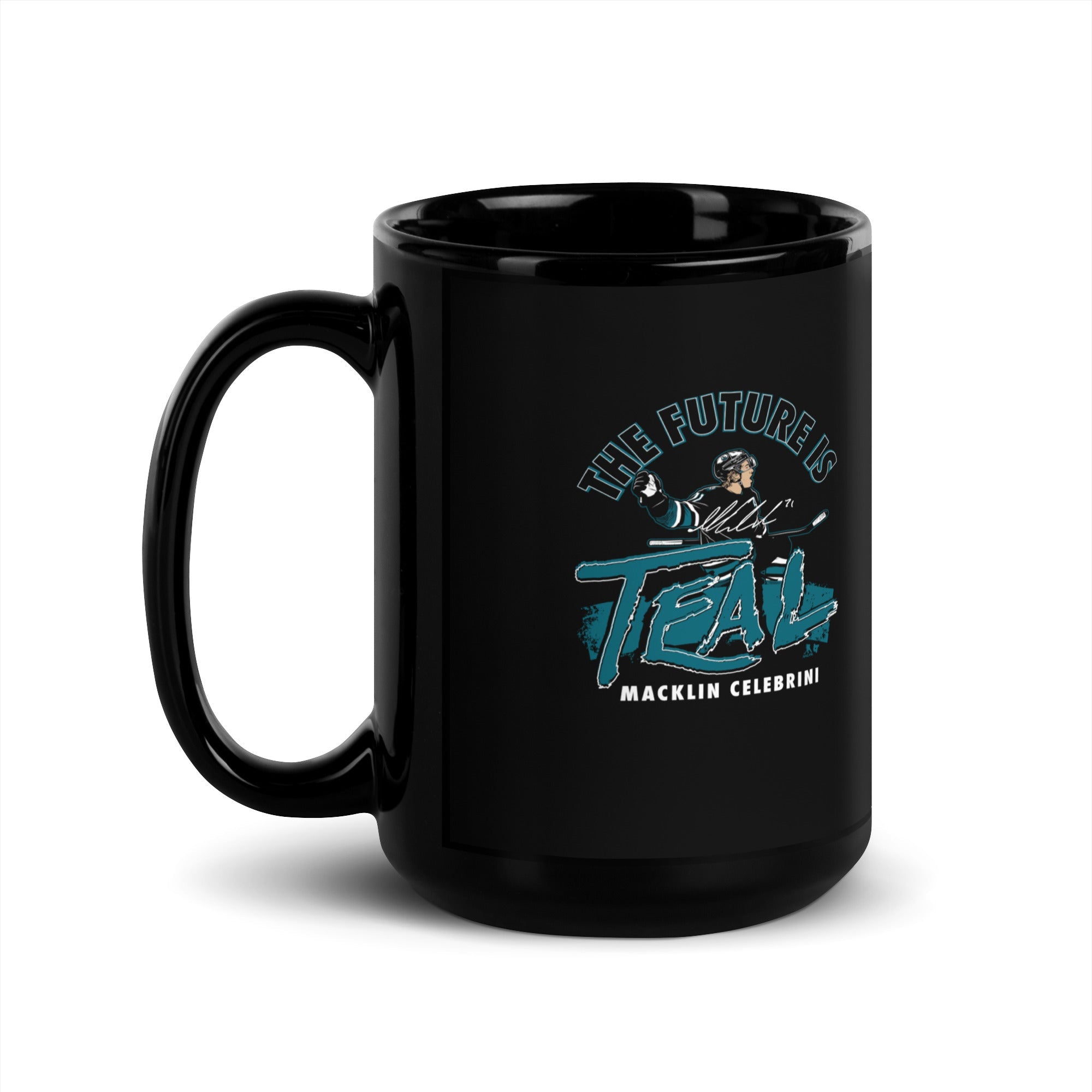 Macklin Celebrini: The Future is Teal Mug 5