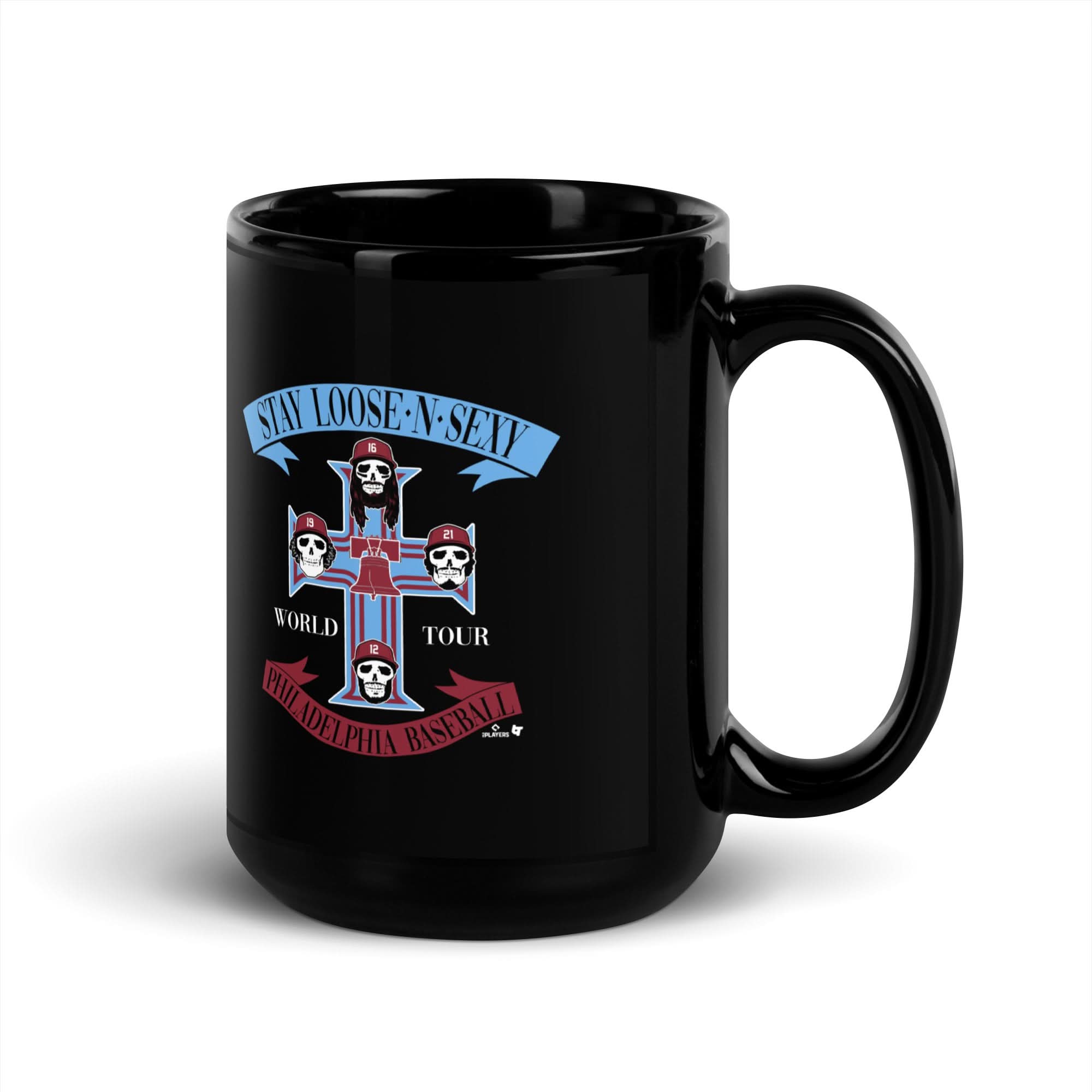 Philadelphia Baseball: Stay Loose 'N' Sexy Rock Band Tee Mug 5