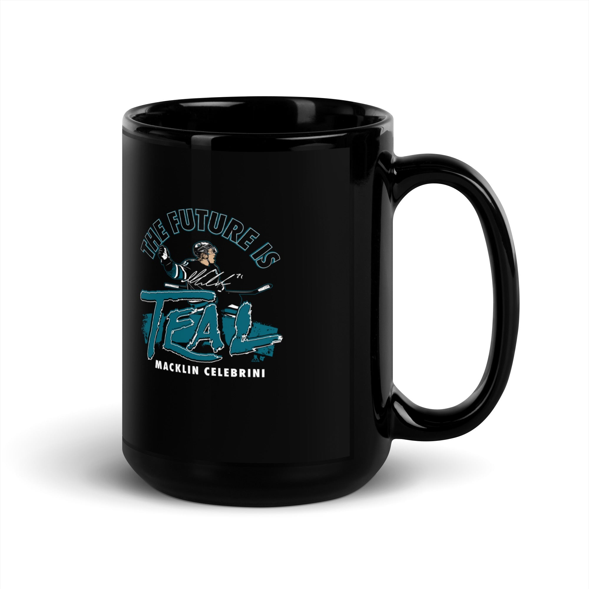 Macklin Celebrini: The Future is Teal Mug 1