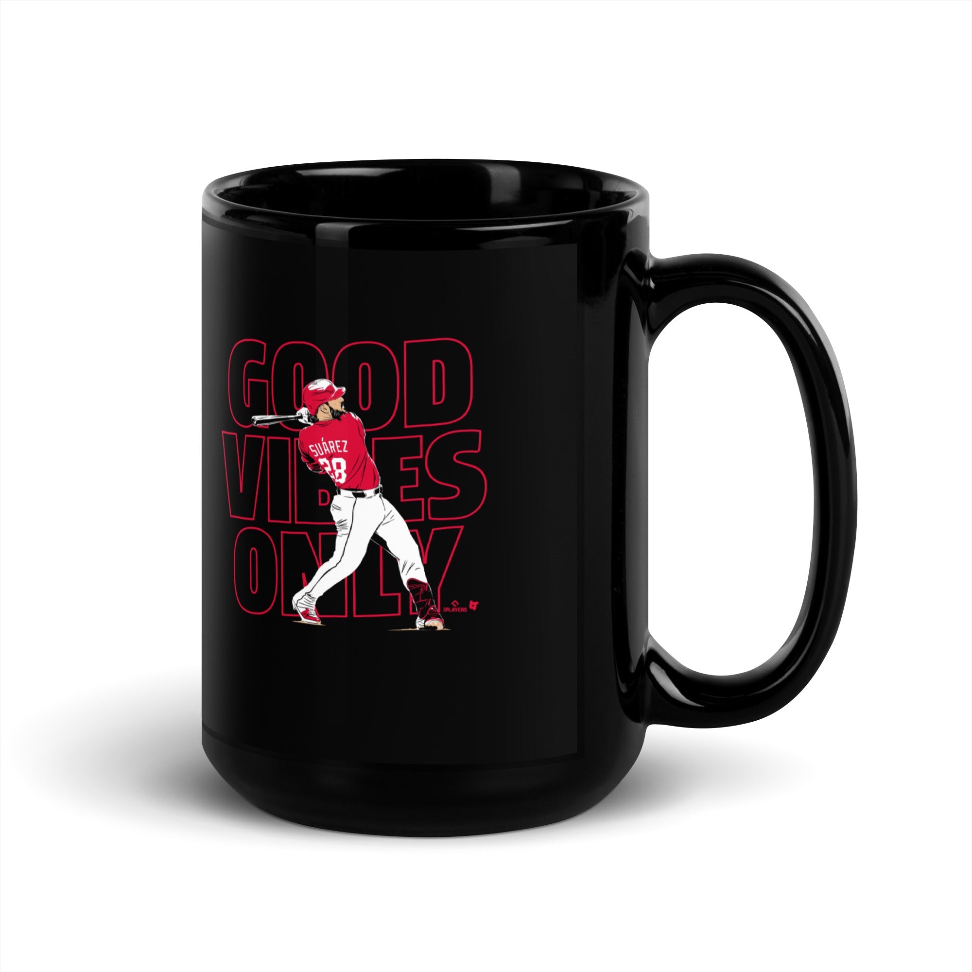 Eugenio Suarez: Good Vibes Only Cincinnati Mug 1