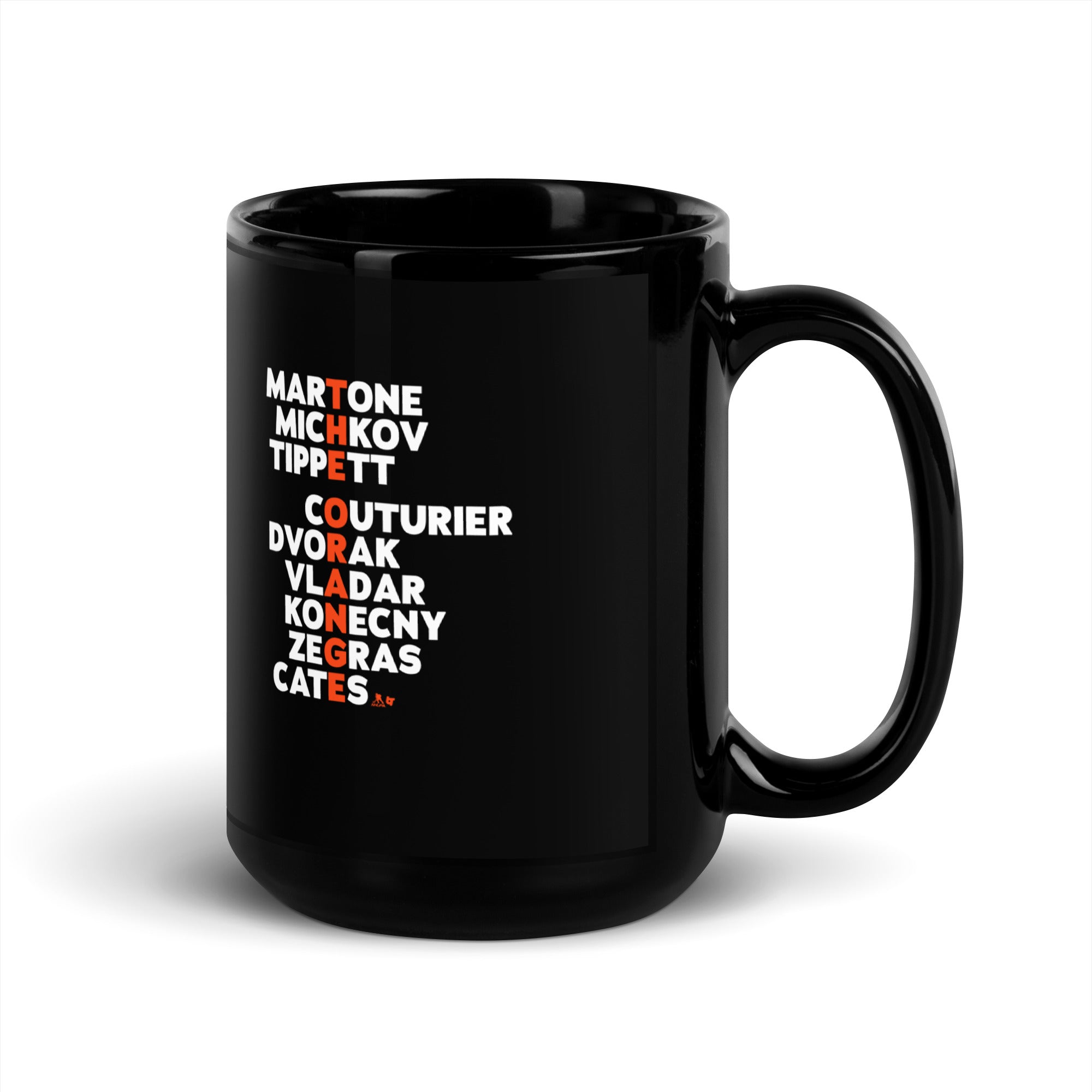 Philadelphia Hockey: The Orange Names Mug 1