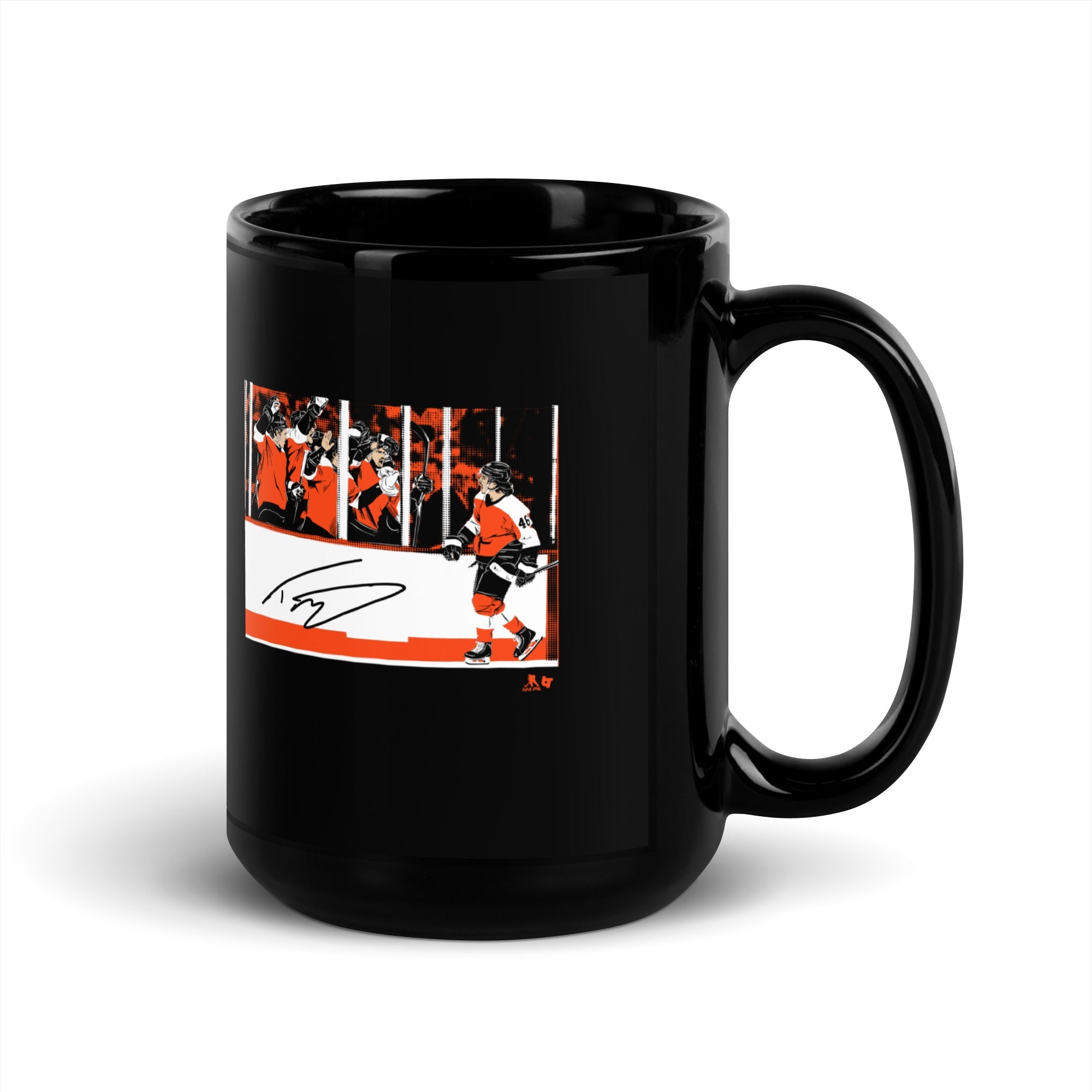 Trevor Zegras: Penalty Box Celebration Mug 1