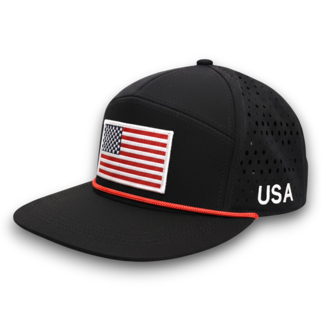 Premium USA Mesh Cap Flat-Bill Snapback 7