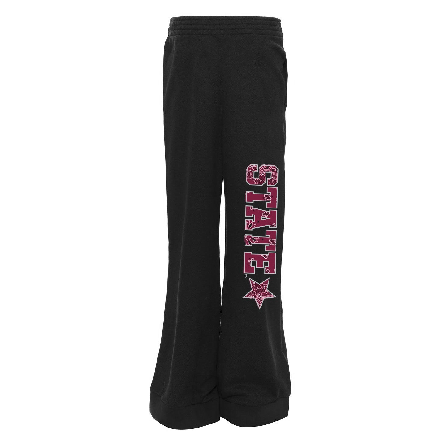 Mississippi State Bandana Flare Black Sweatpants | lojobands 2