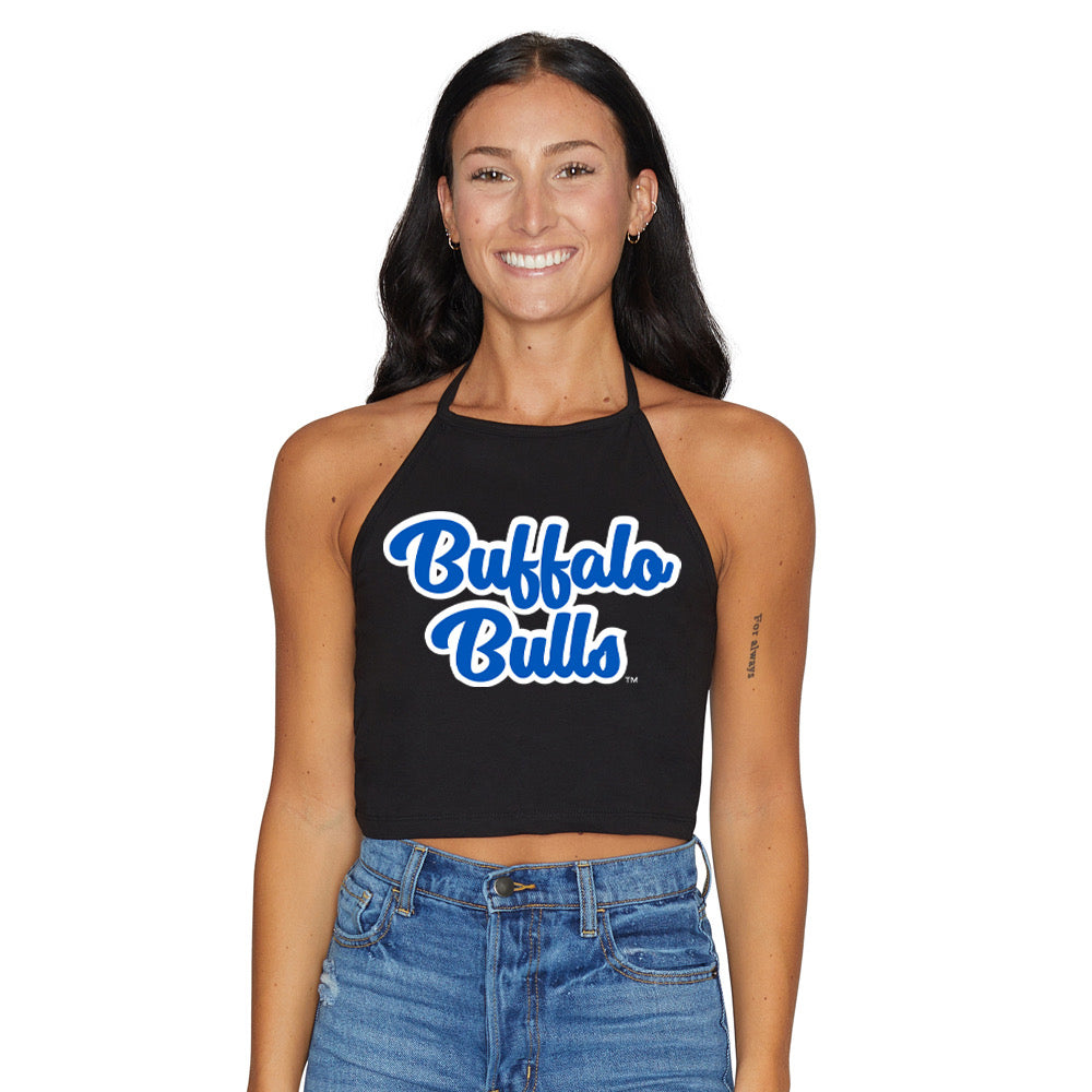 Buffalo Bulls Black Halter Top | lojobands