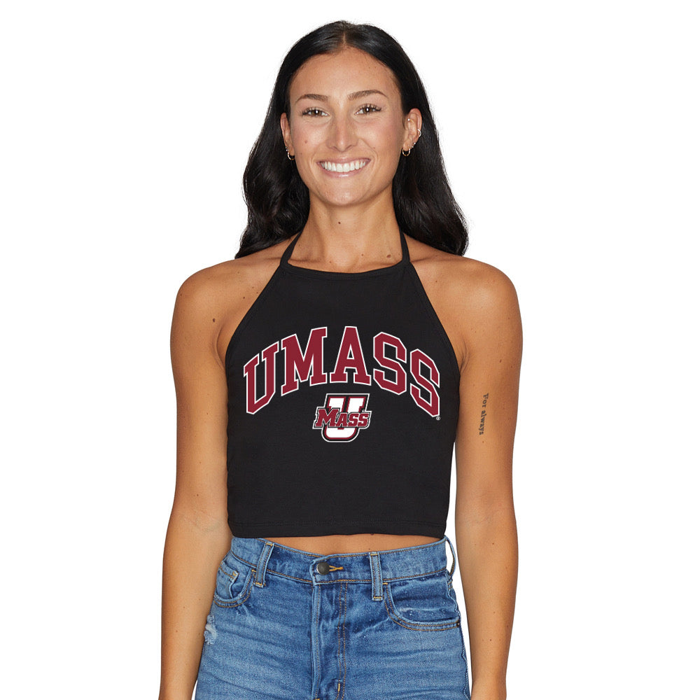 UMass Black Halter Top | lojobands