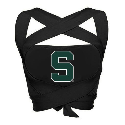 Michigan State Black Multi Way Bandeau Top | lojobands 4