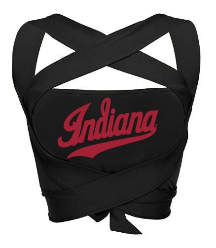 Indiana Hoosiers Black Multi Way Bandeau Top | lojobands 4