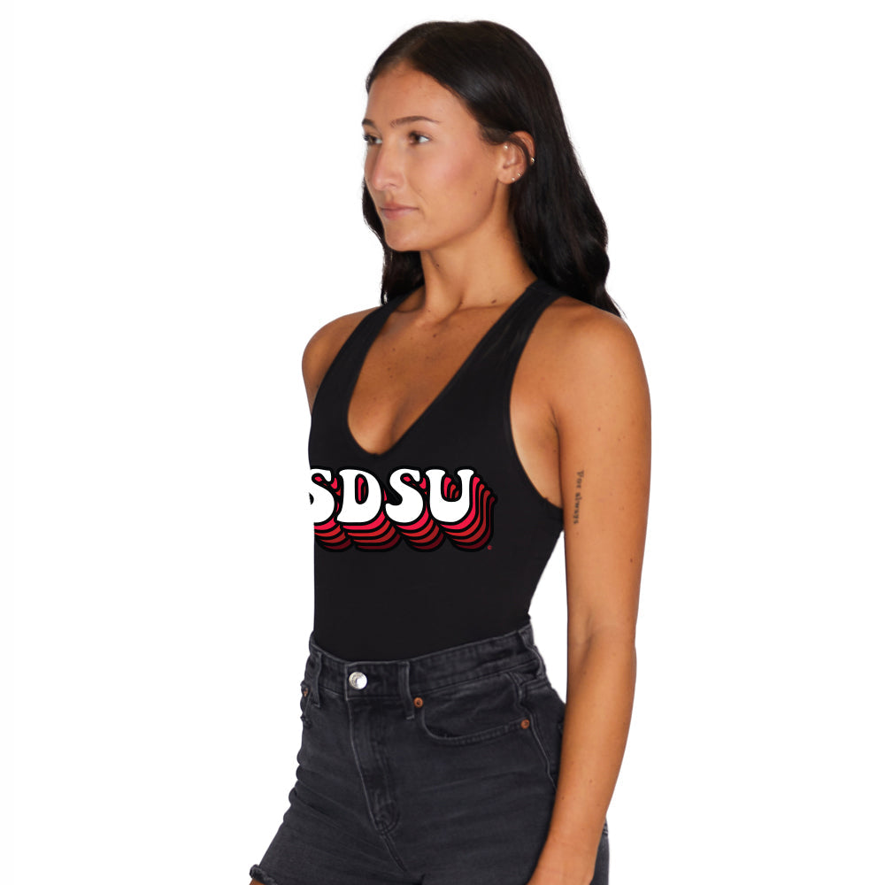 San Diego State Aztecs Black Bodysuit | lojobands