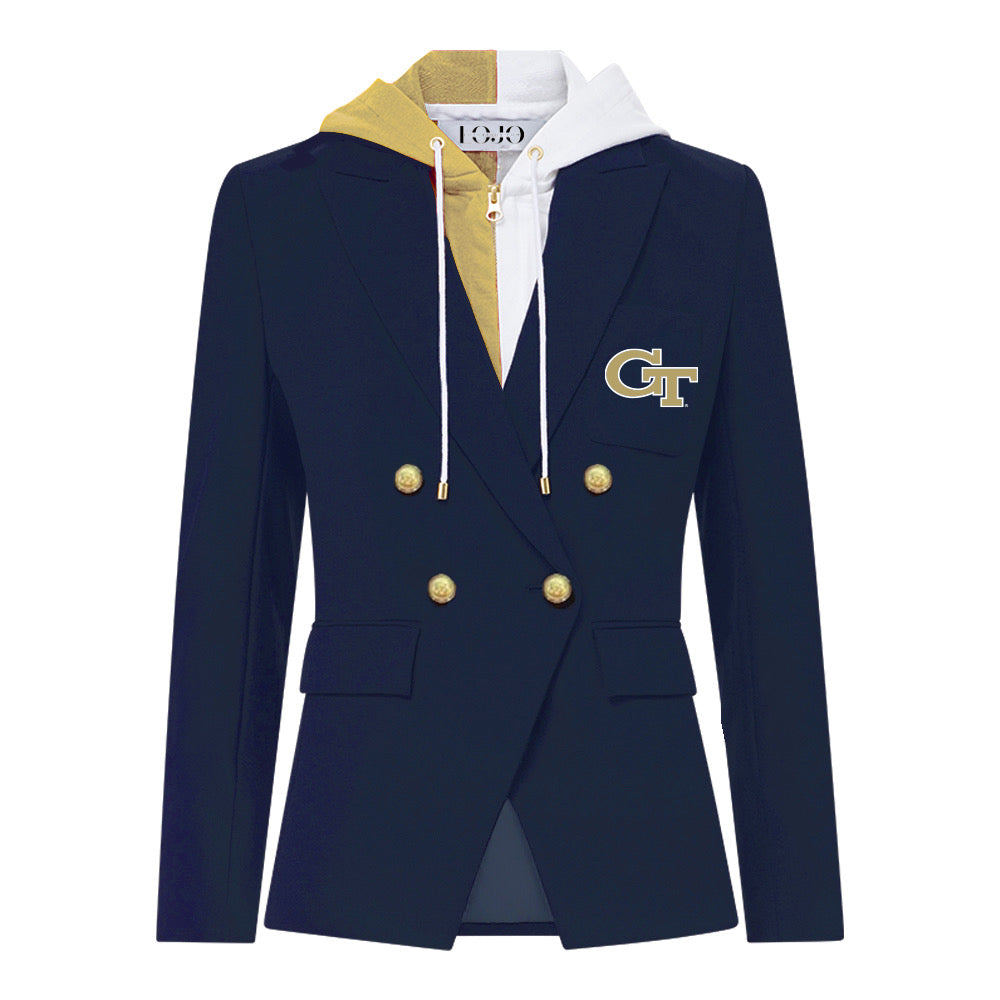 Georgia Tech Hooded Blazer Jacket | lojobands