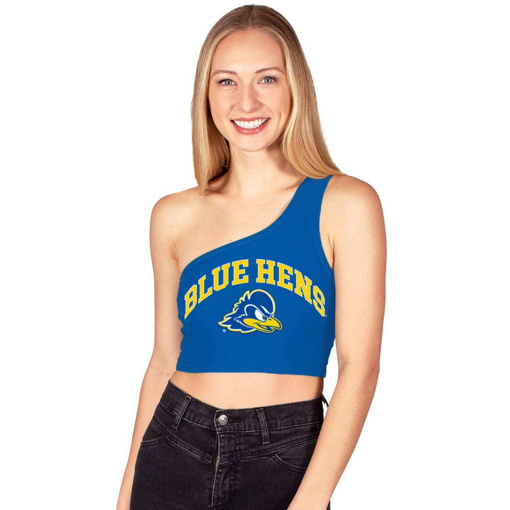 Delaware Blue One Shoulder Top | lojobands