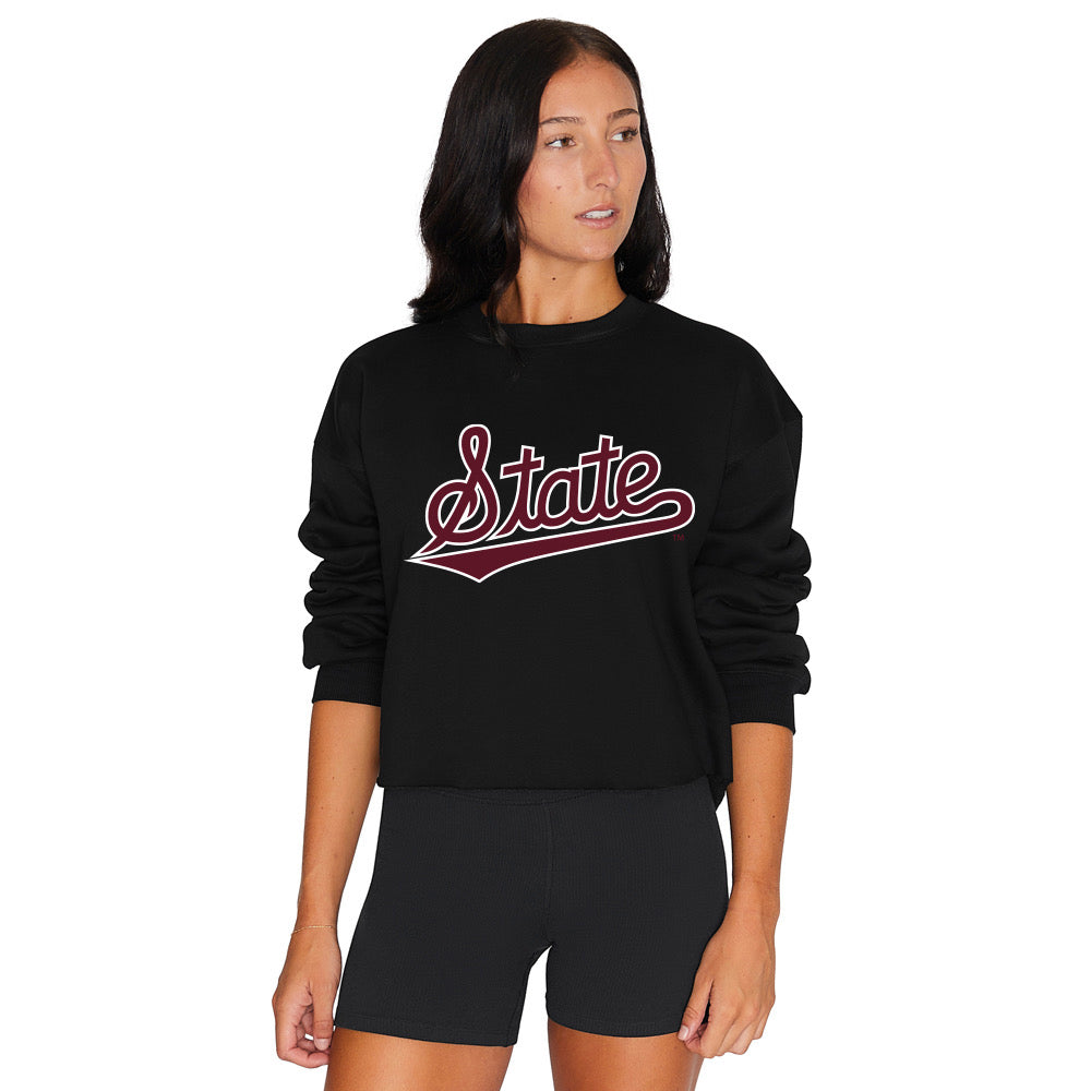 Mississippi State Black Crewneck 3