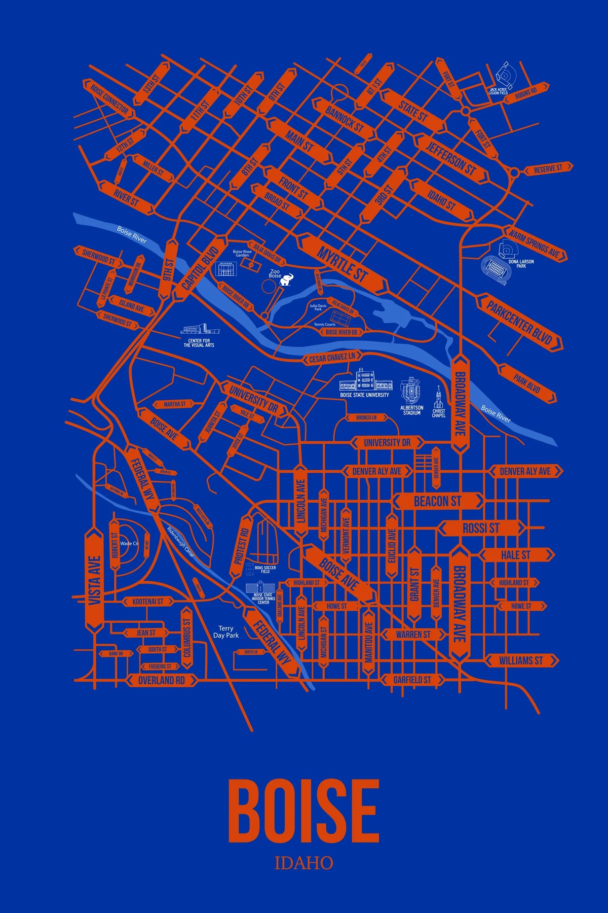 Boise, Idaho street map 7