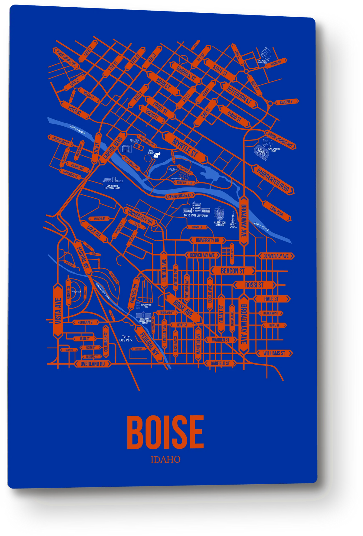 Boise, Idaho street map 1