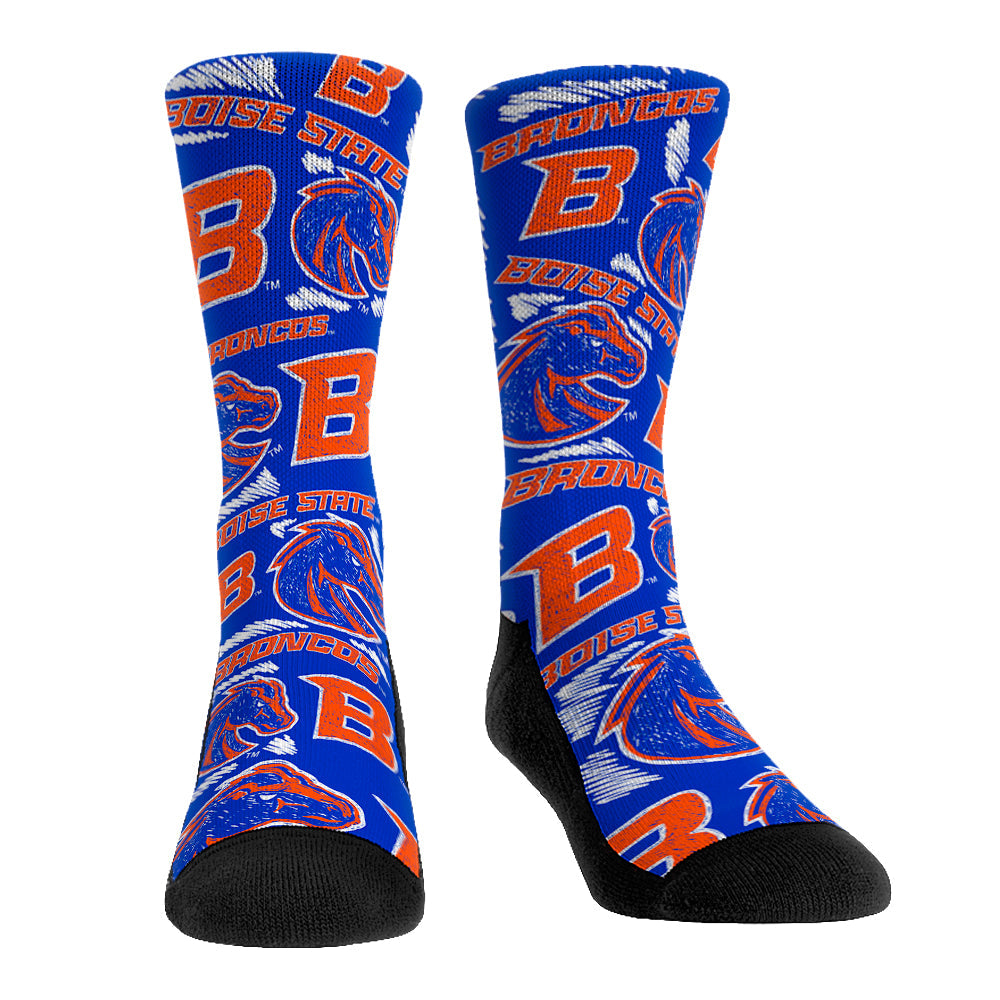 Boise State Broncos - Logo Sketch | Rock 'Em Socks