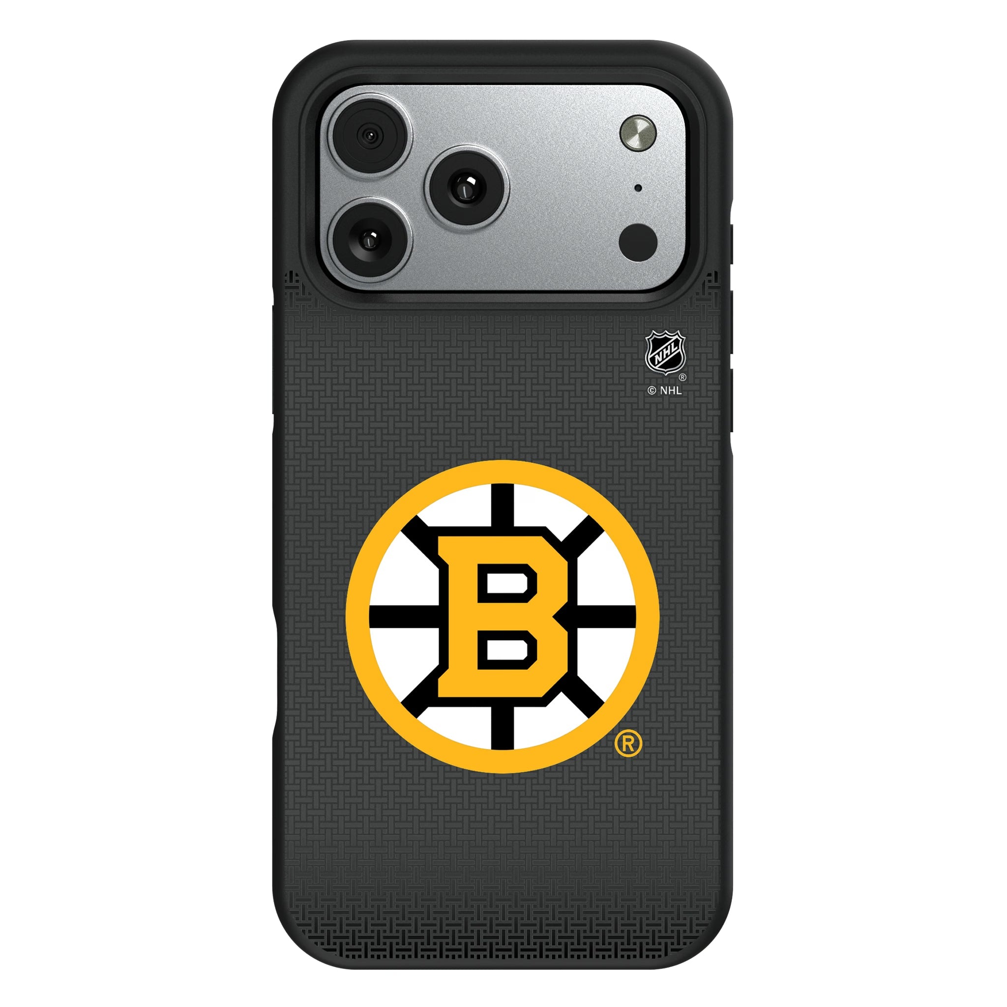 Boston Bruins Linen Bump Phone Case for Apple iPhone 12