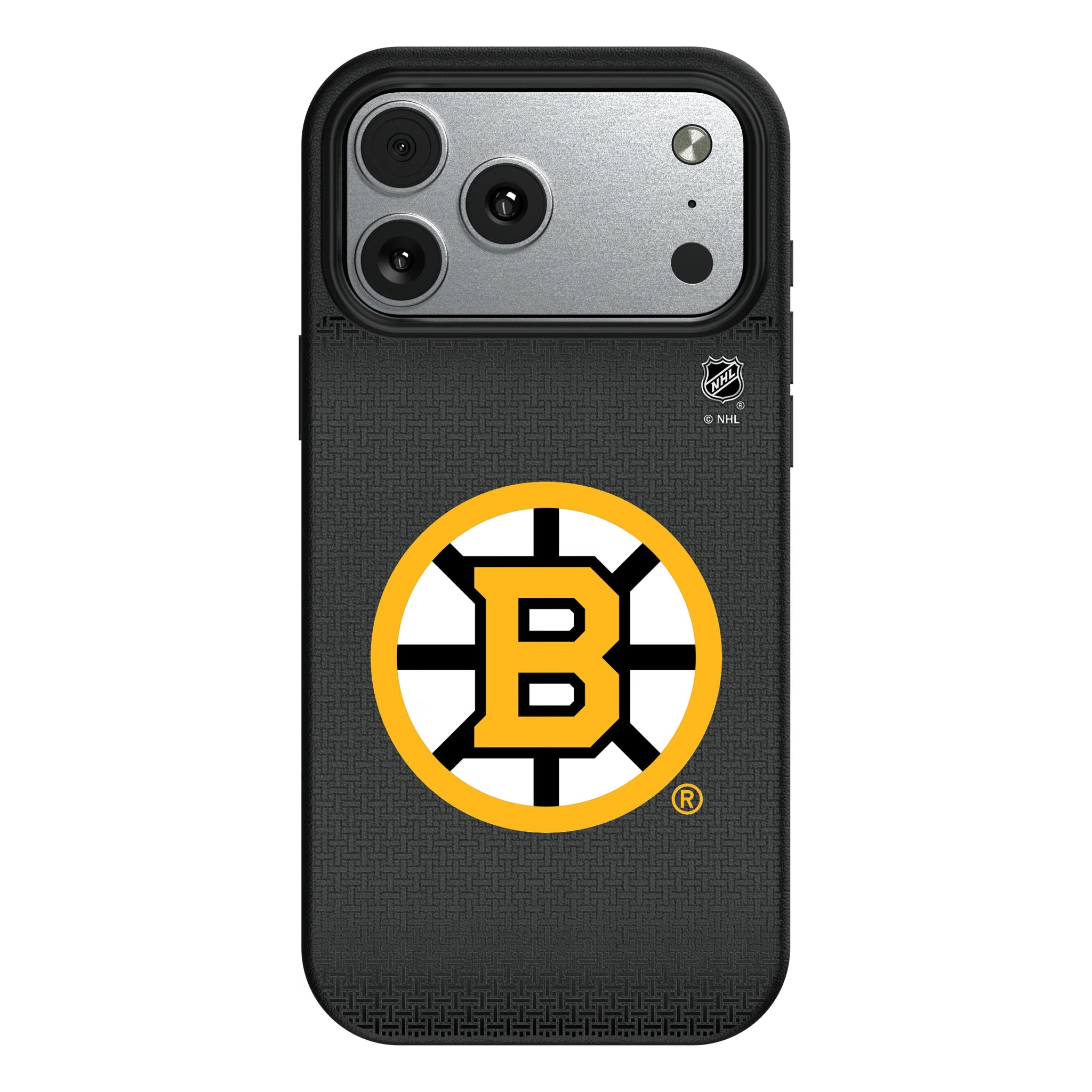 Boston Bruins Linen MagSafe Compatible Phone Case for Apple iPhone 9